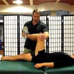 stretches the glute medius and piriformis